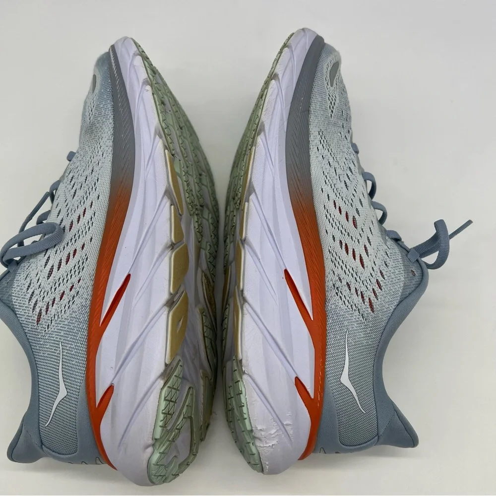 Hoka One Clifton Edge Light Blue Wonen Sneakers Size 8.5B - Picture 15 of 16
